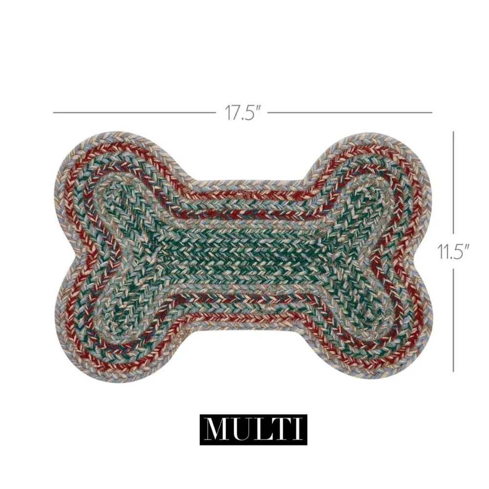 Dog Bone Rug Various Colors